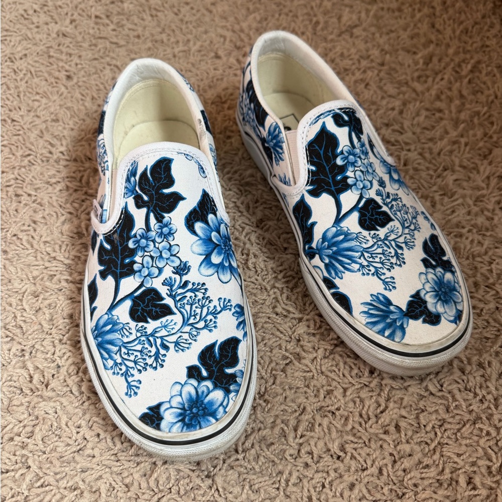 Floral slip ons